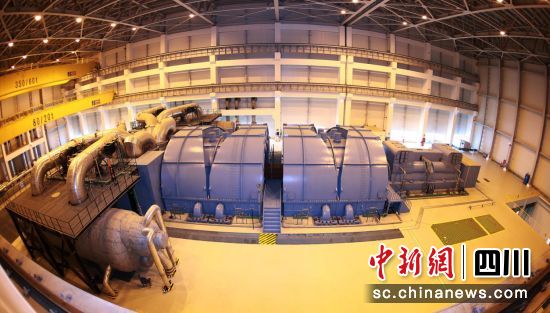 “華龍一號”全球首堆示范工程福清核電汽輪發電機組。東方電氣 供圖